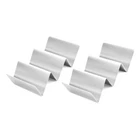 US 2 Food Grade Stainless Steel Taco Holder Stand Truck Tray Style Oven Safe